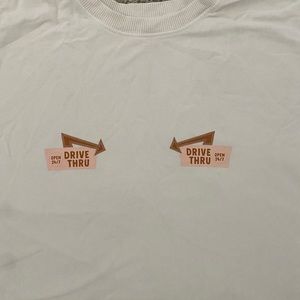 Karrie Locher Drive Thru breastfeeding crop sweatshirt